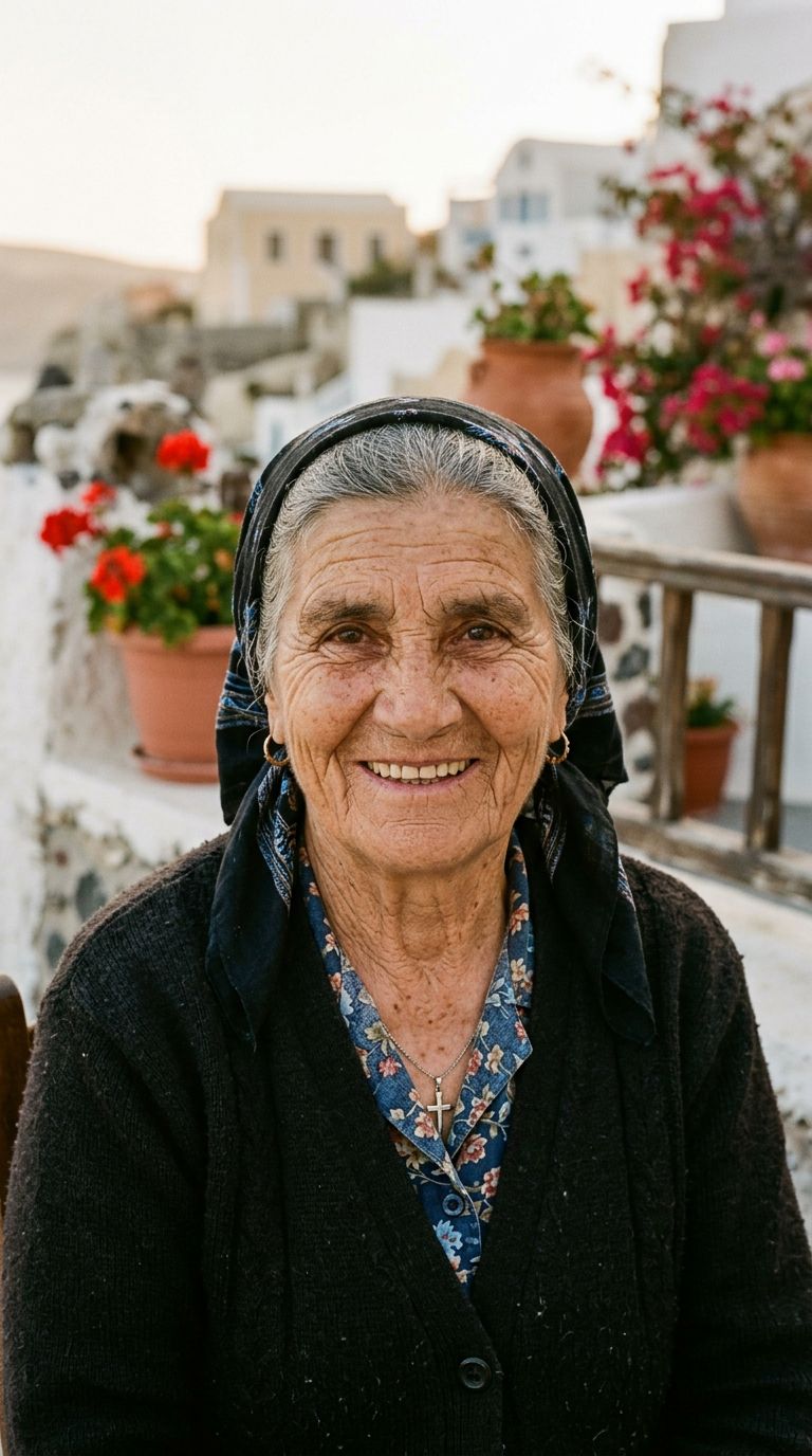 Elderly woman from Greece