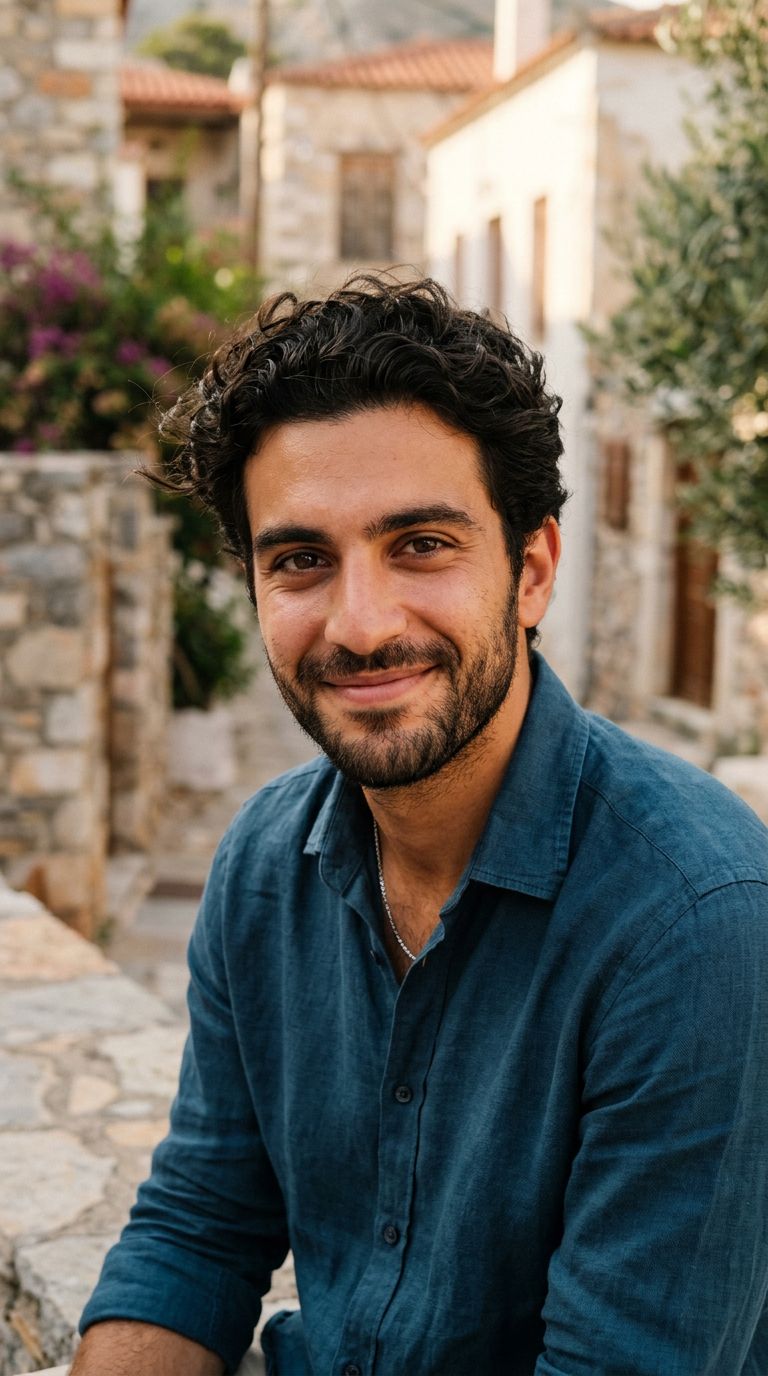 Young man from Greece