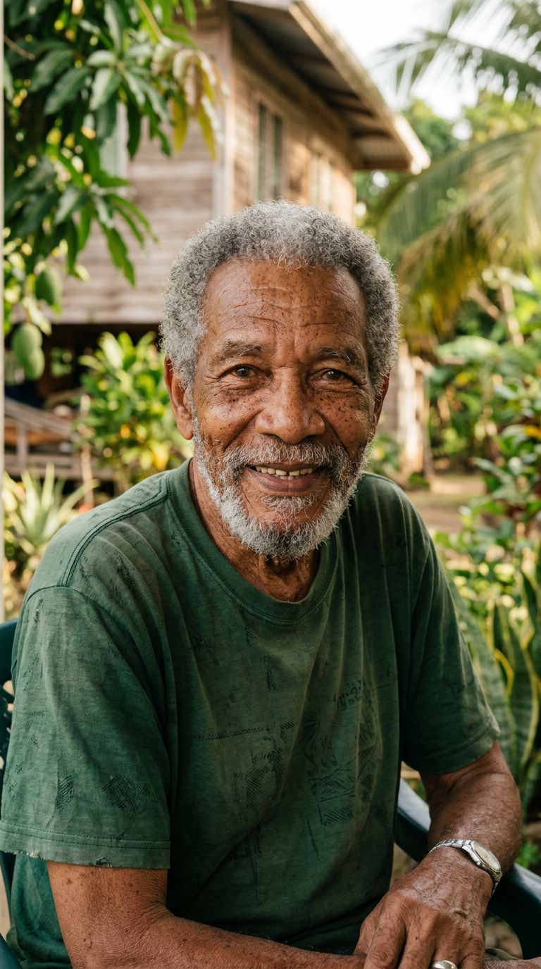 Elderly man from Guyana
