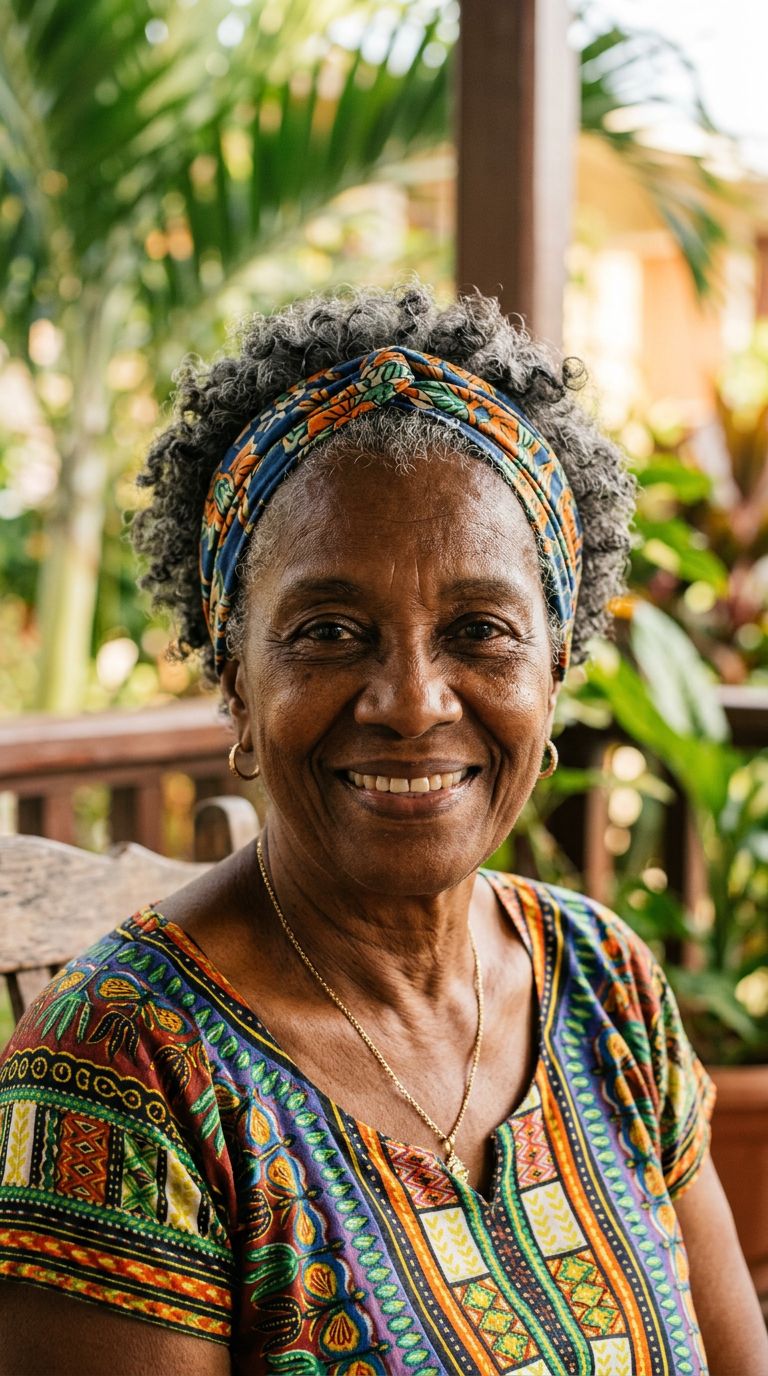Elderly woman from Guyana