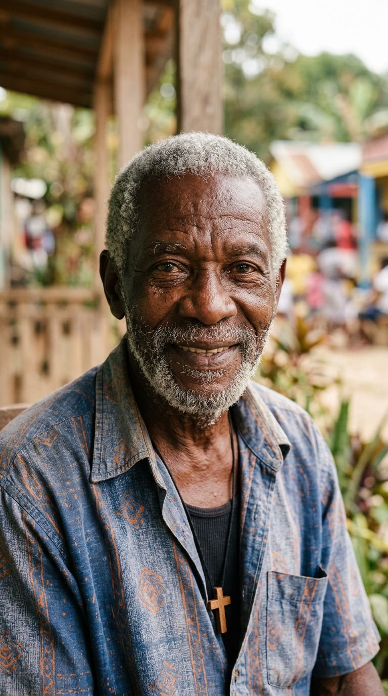 Elderly man from Haiti