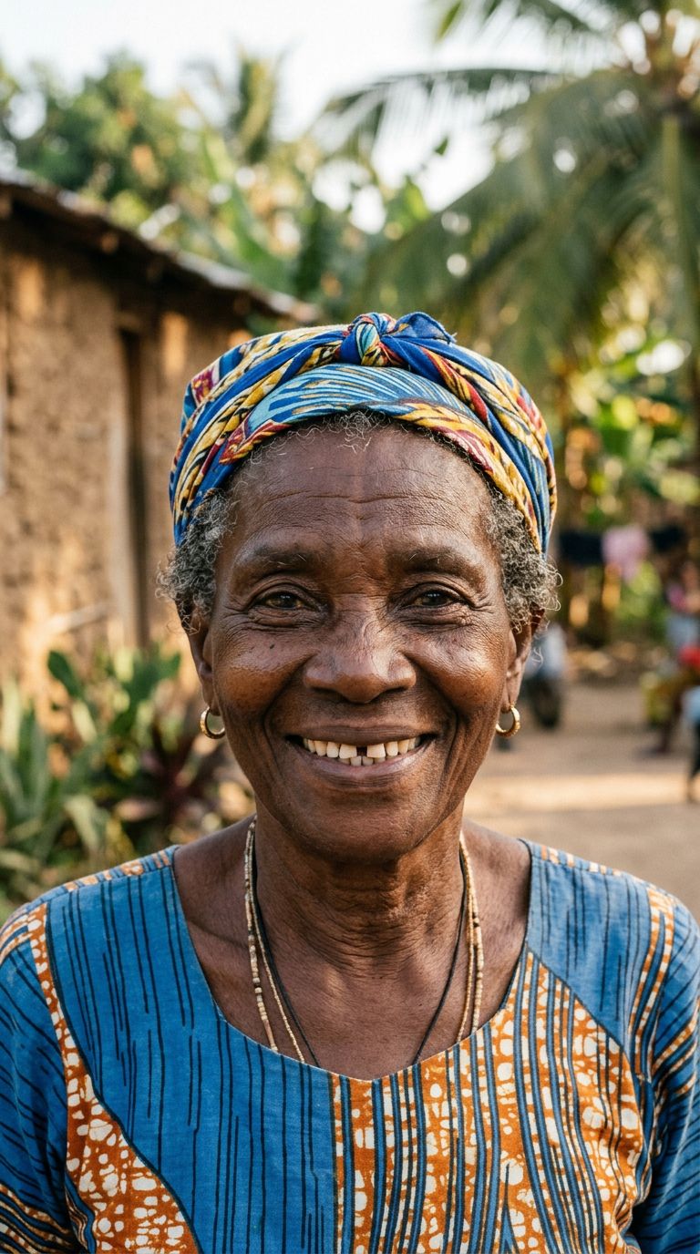 Elderly woman from Haiti