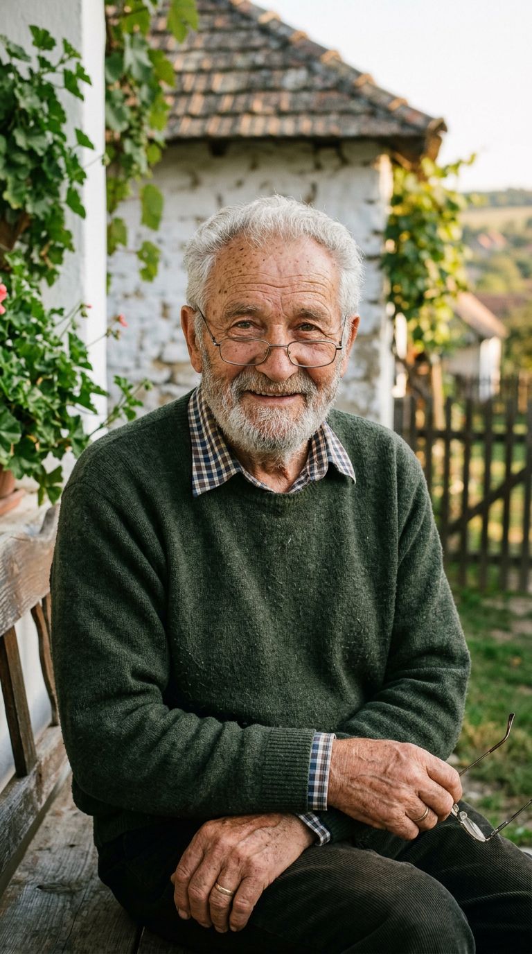 Elderly man from Hungary