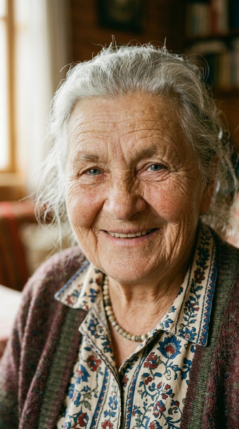 Elderly woman from Hungary