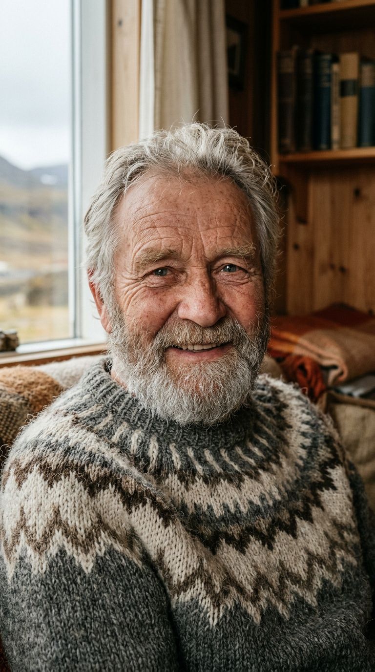 Elderly man from Iceland