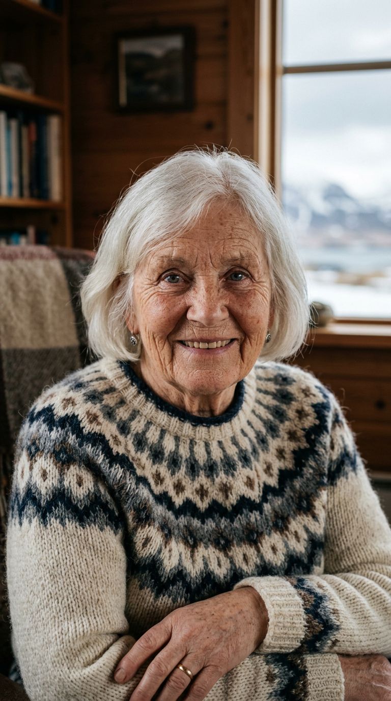 Elderly woman from Iceland