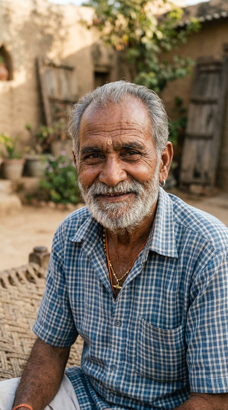 Elderly man from India