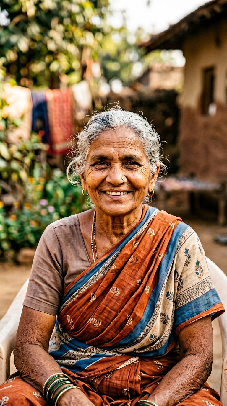 Elderly woman from India