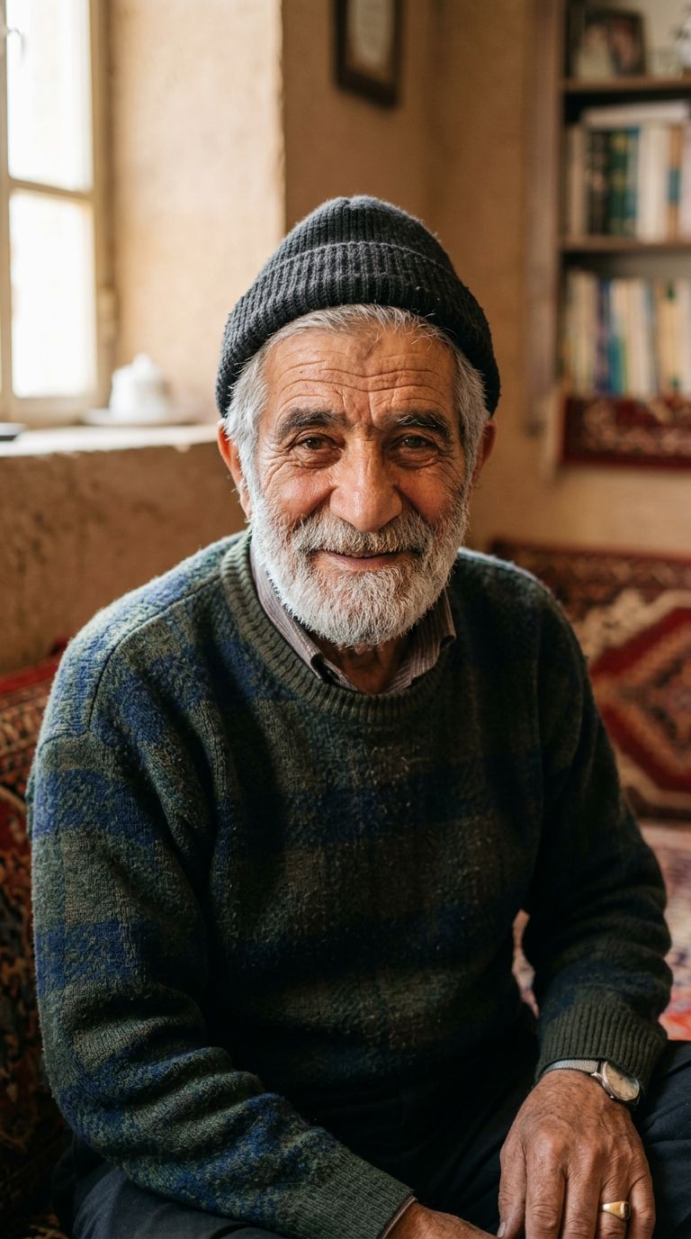 Elderly man from Iran