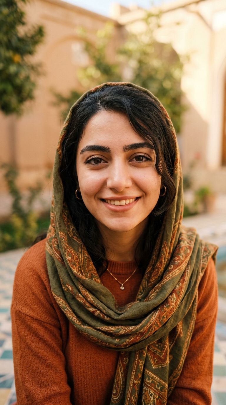 Young woman from Iran