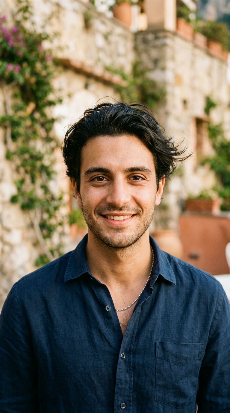 Young man from Italy