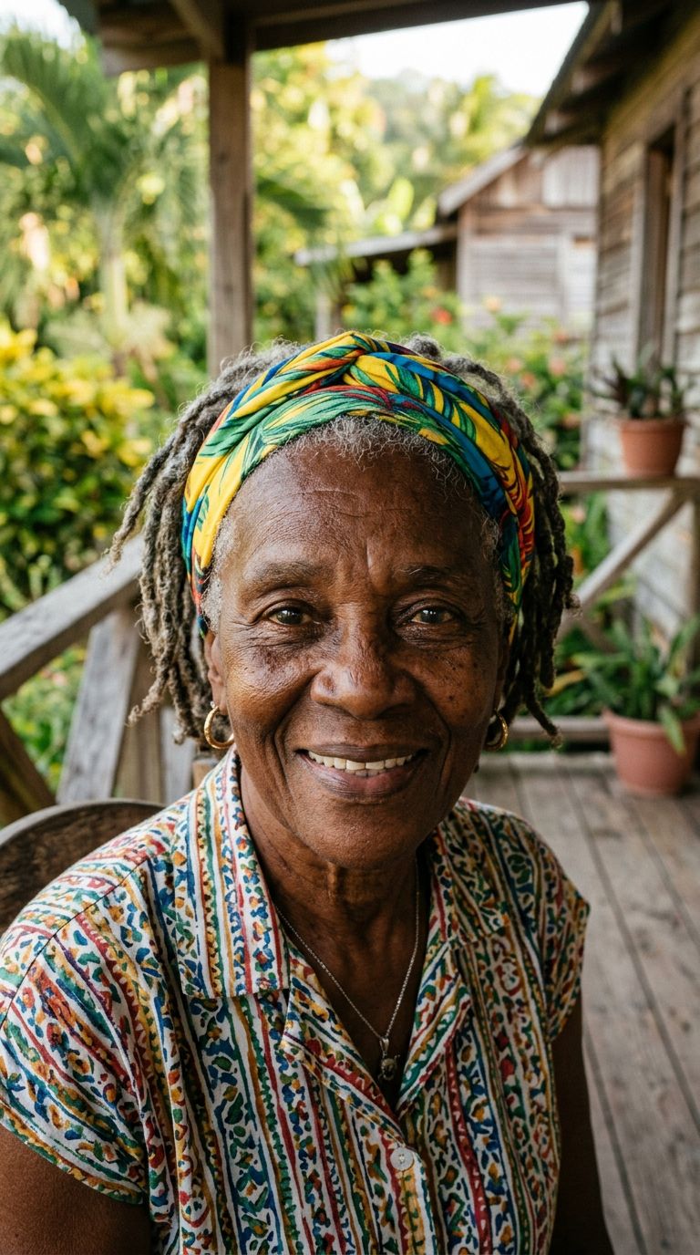 Elderly woman from Jamaica