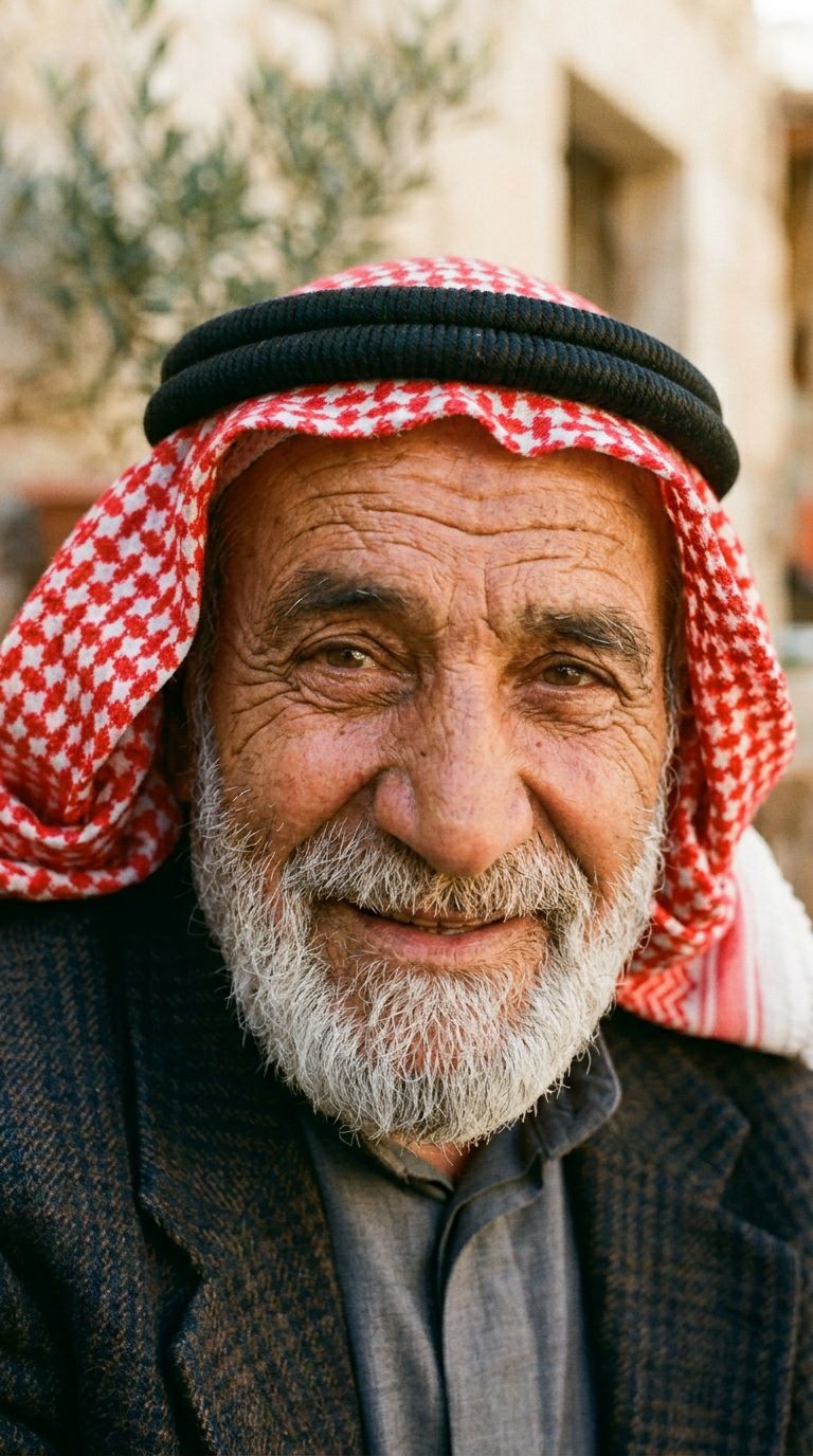 Elderly man from Jordan