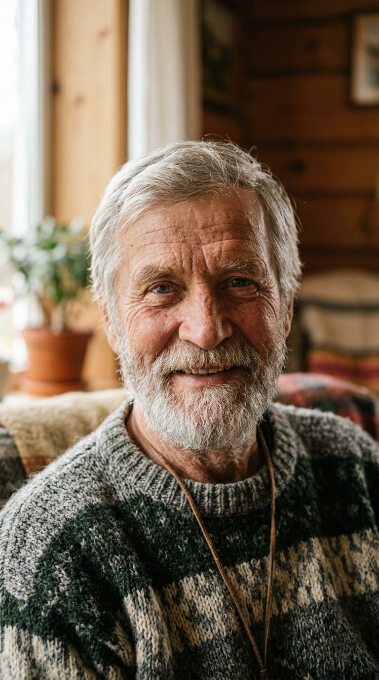 Elderly man from Latvia