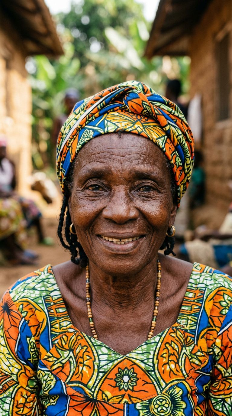 Elderly woman from Liberia
