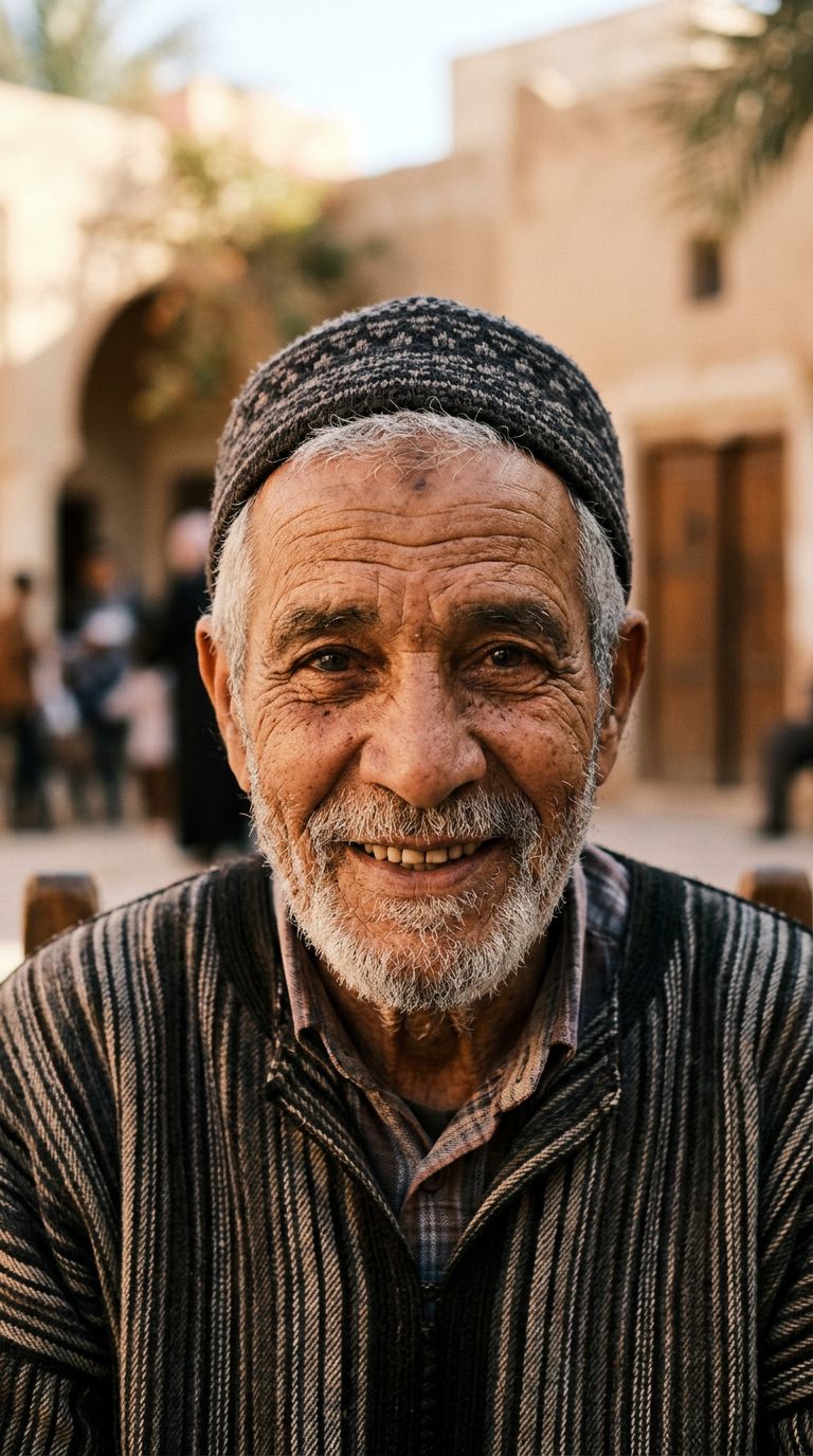 Elderly man from Libya