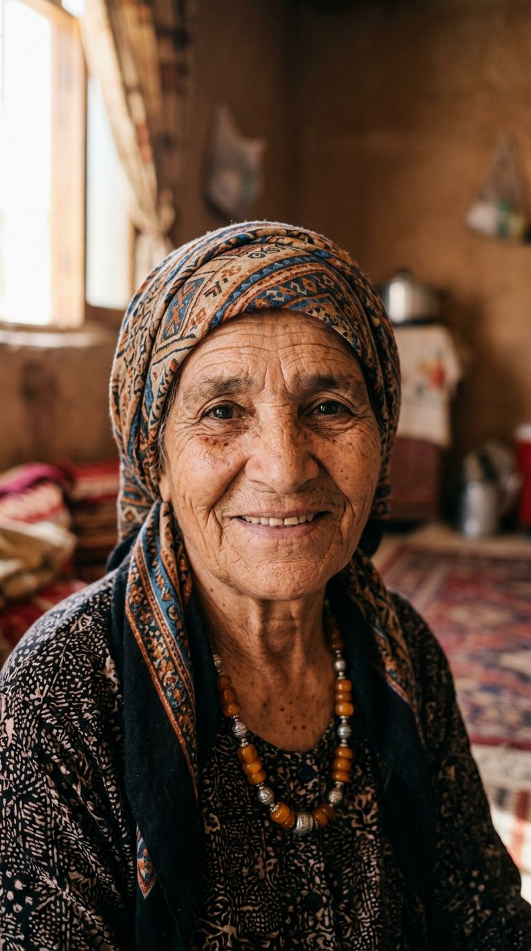 Elderly woman from Libya