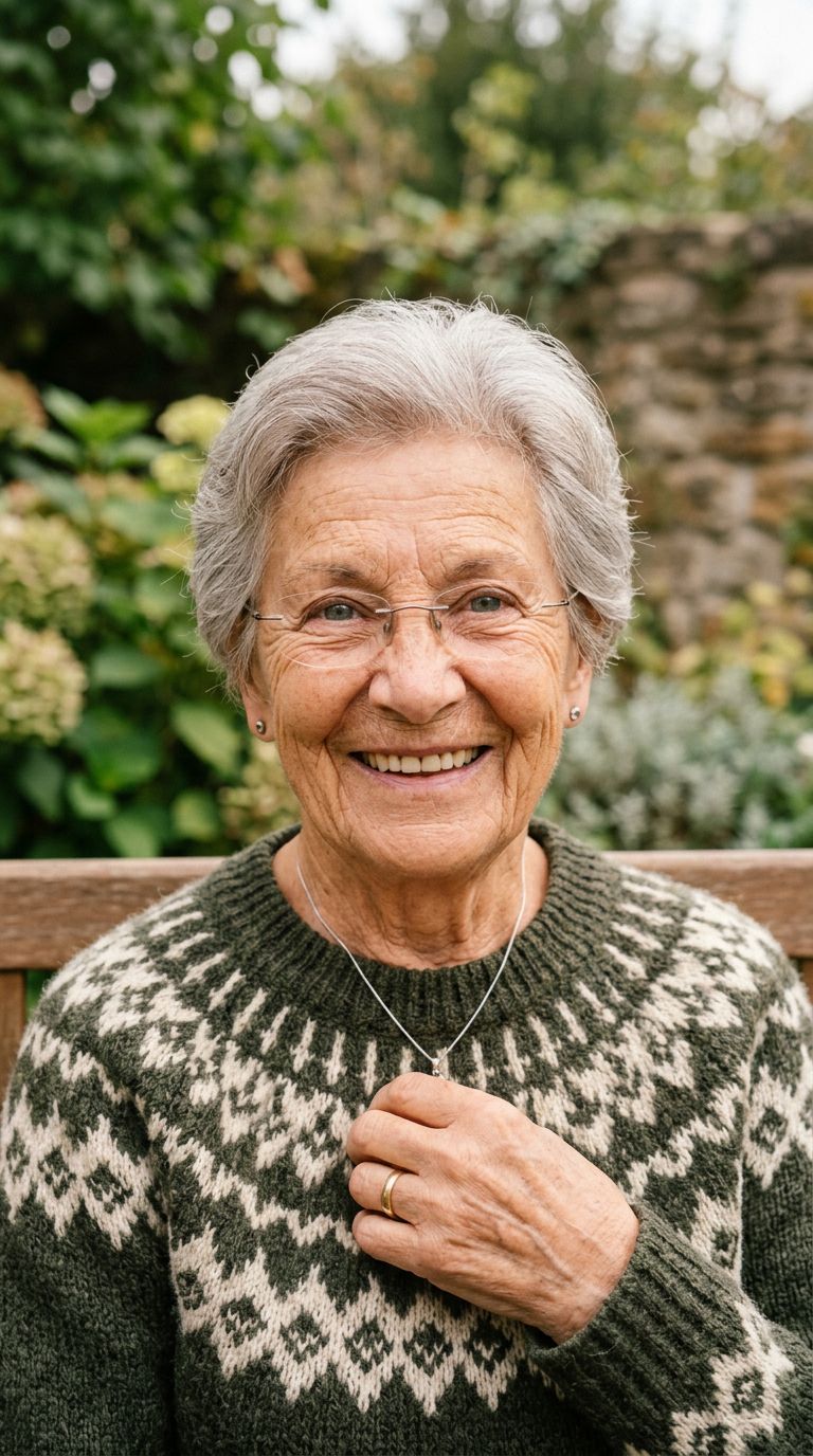 Elderly woman from Luxembourg
