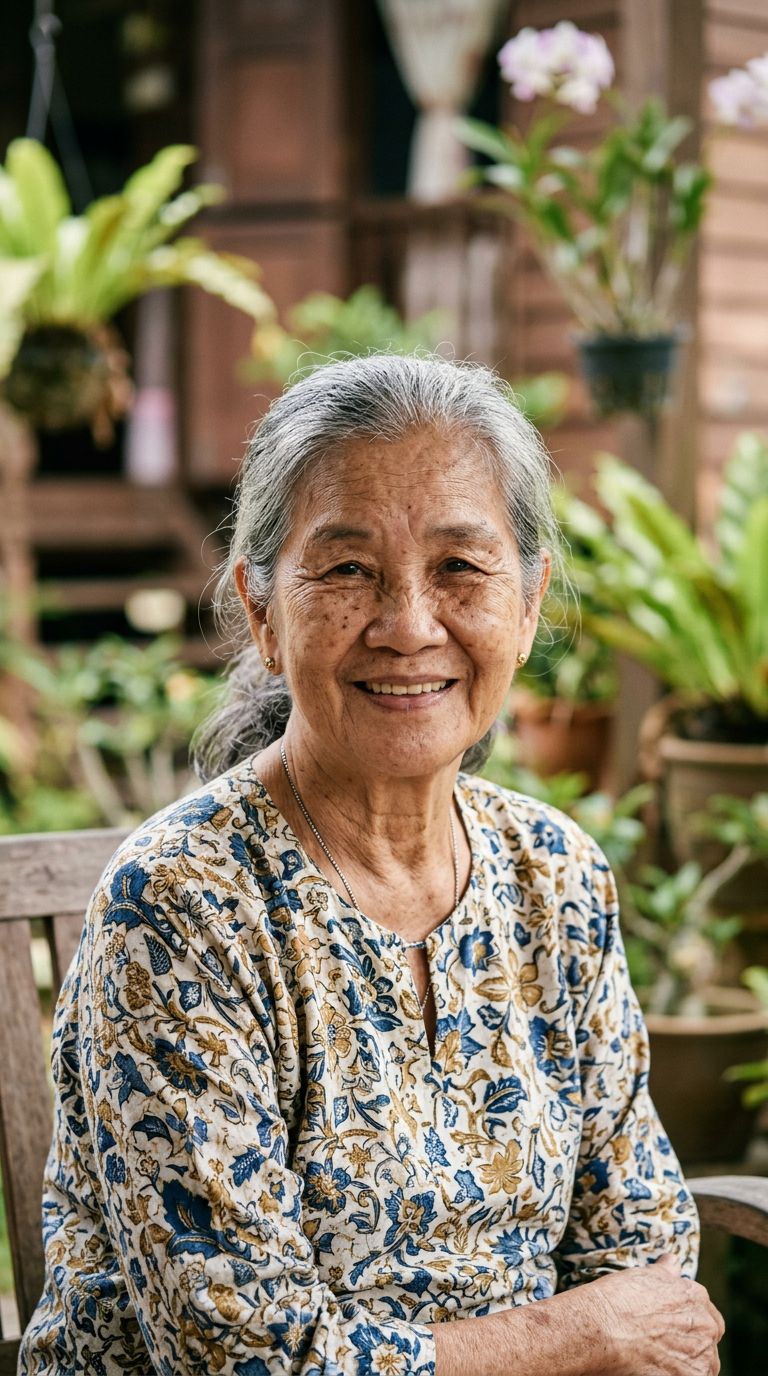 Elderly woman from Malaysia