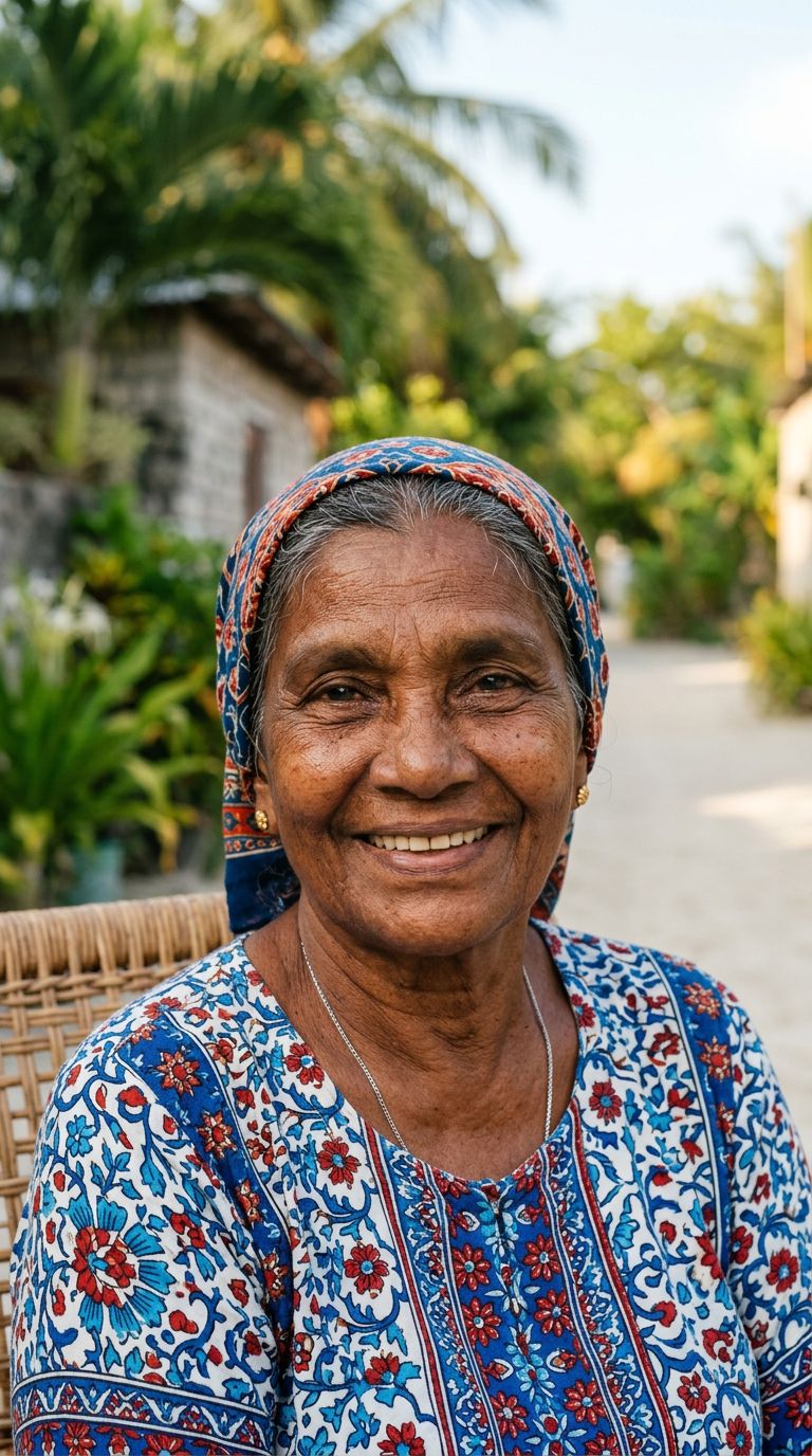 Elderly woman from Maldives