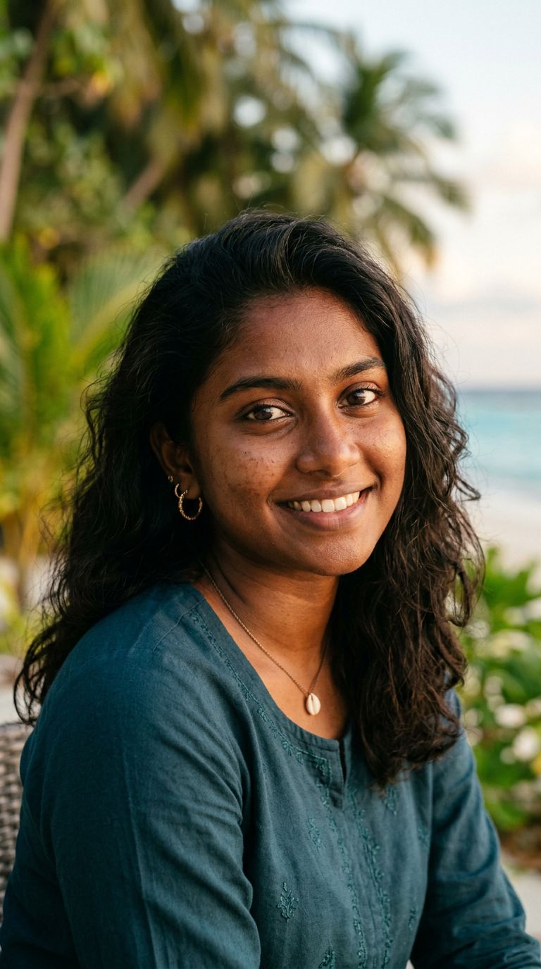 Young woman from Maldives