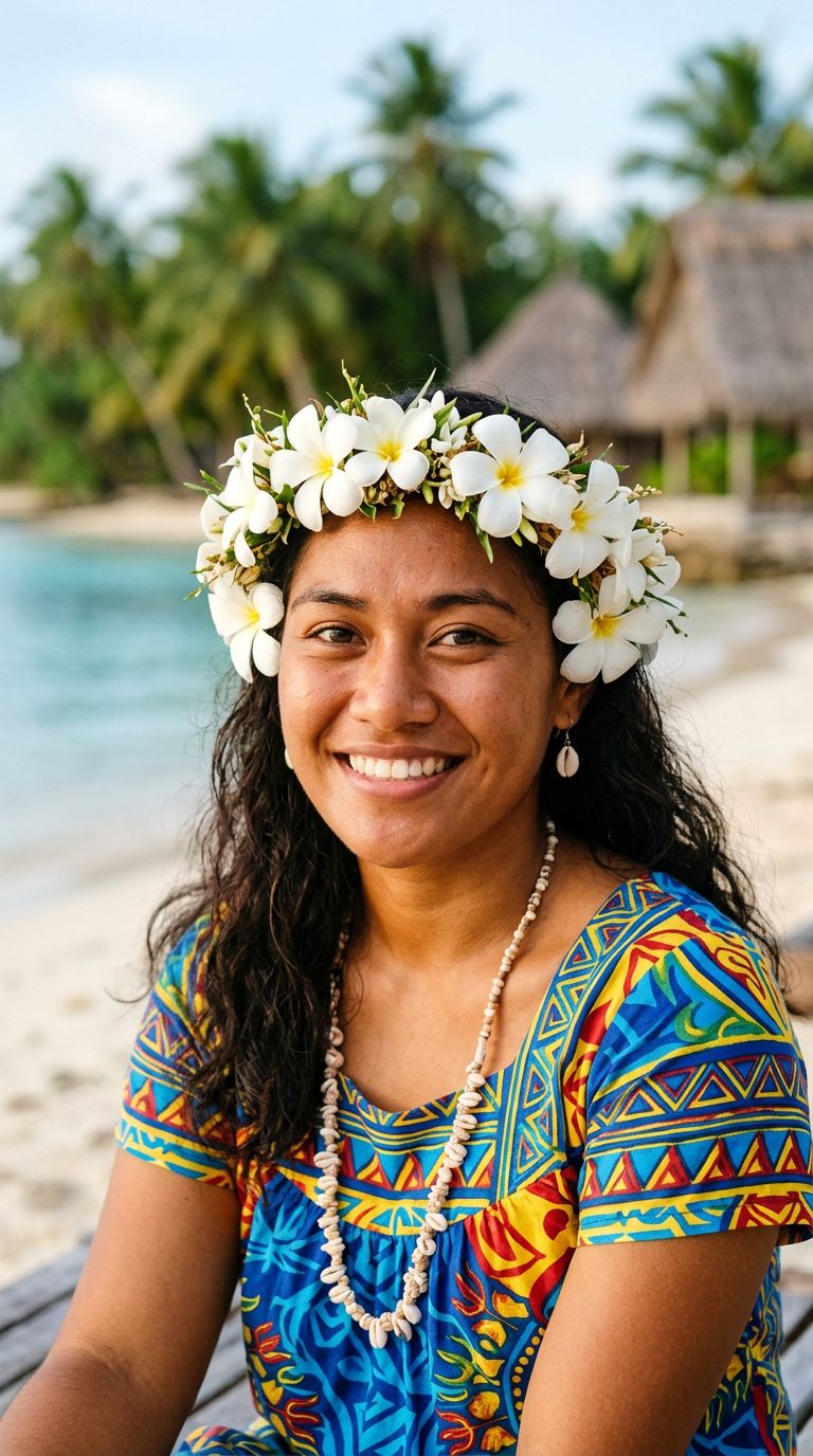 Young woman from Marshall Islands