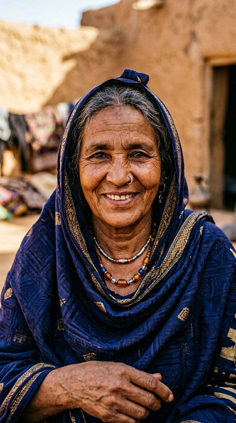 Elderly woman from Mauritania