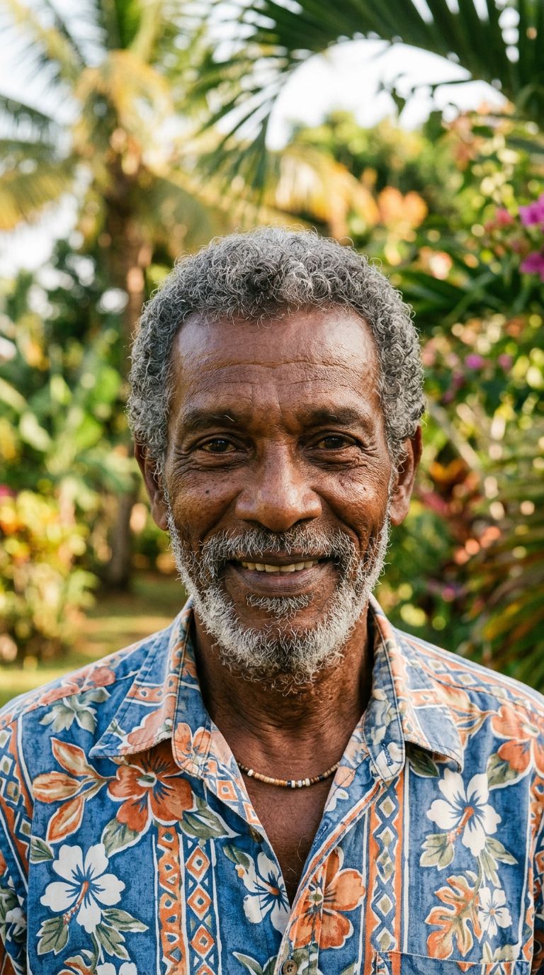 Elderly man from Mauritius