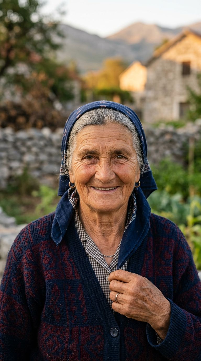 Elderly woman from Montenegro