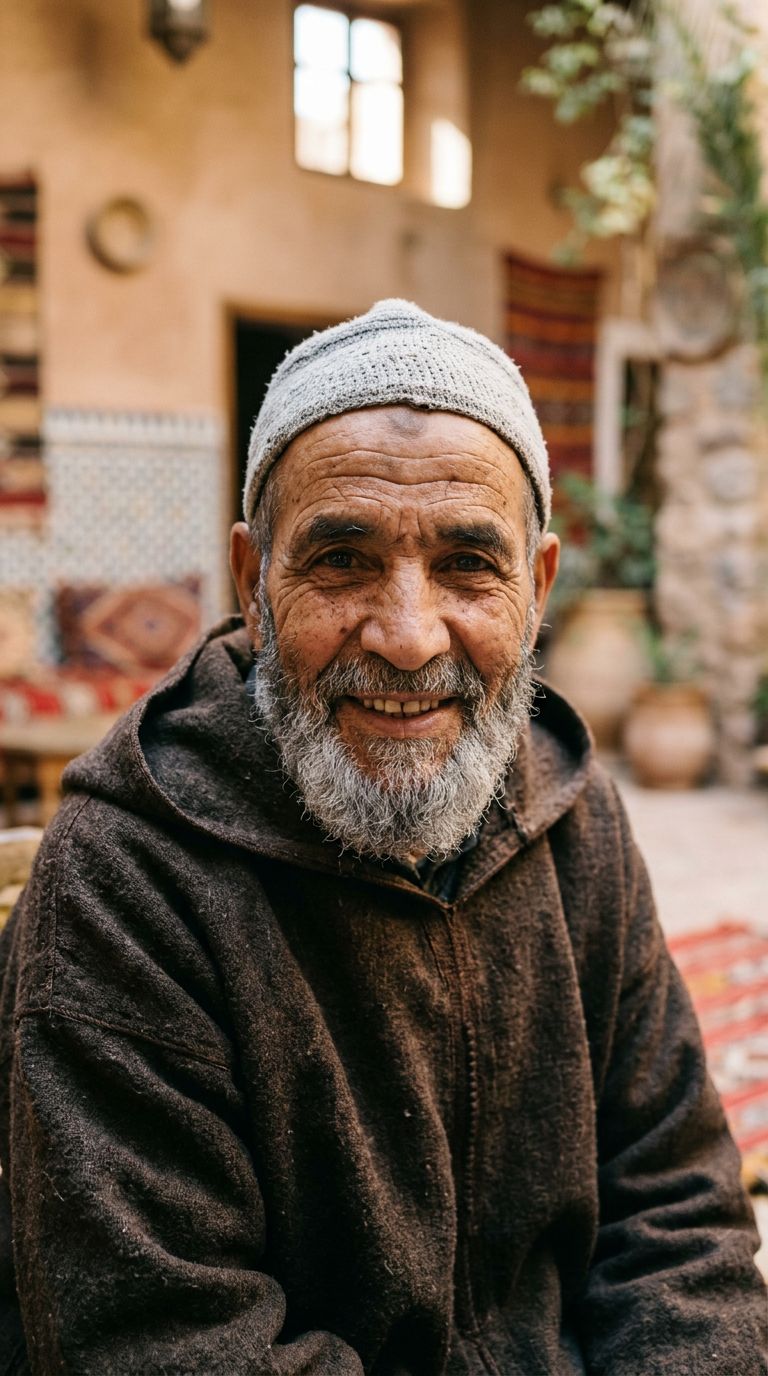 Elderly man from Morocco