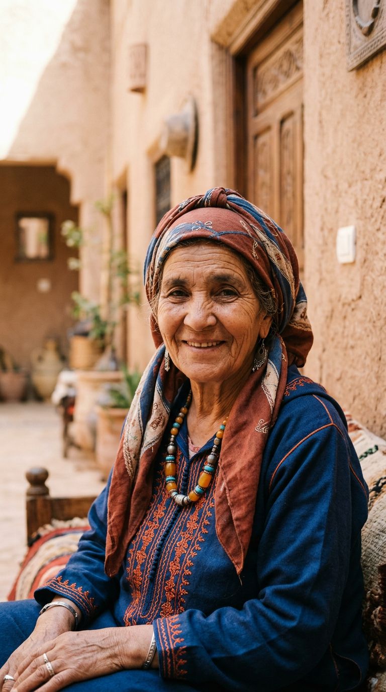 Elderly woman from Morocco