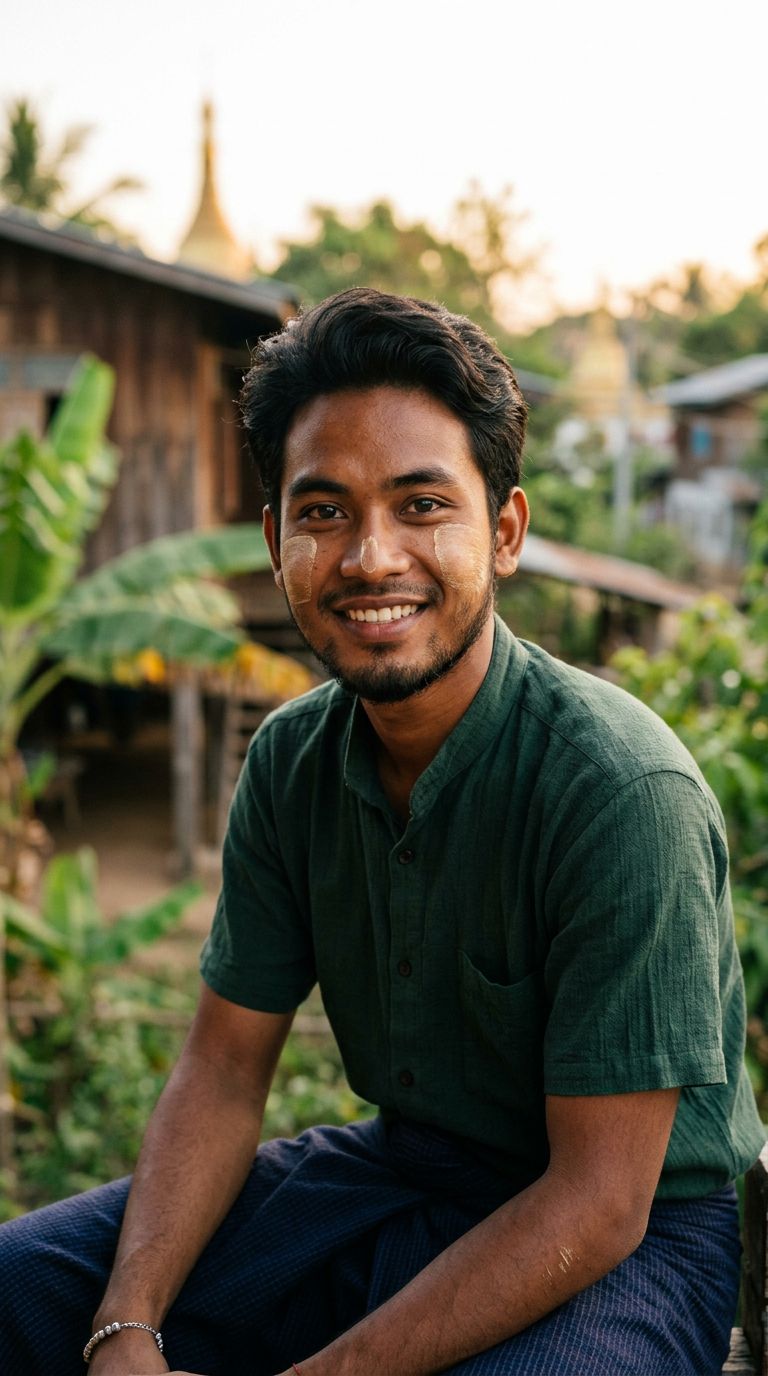 Young man from Myanmar