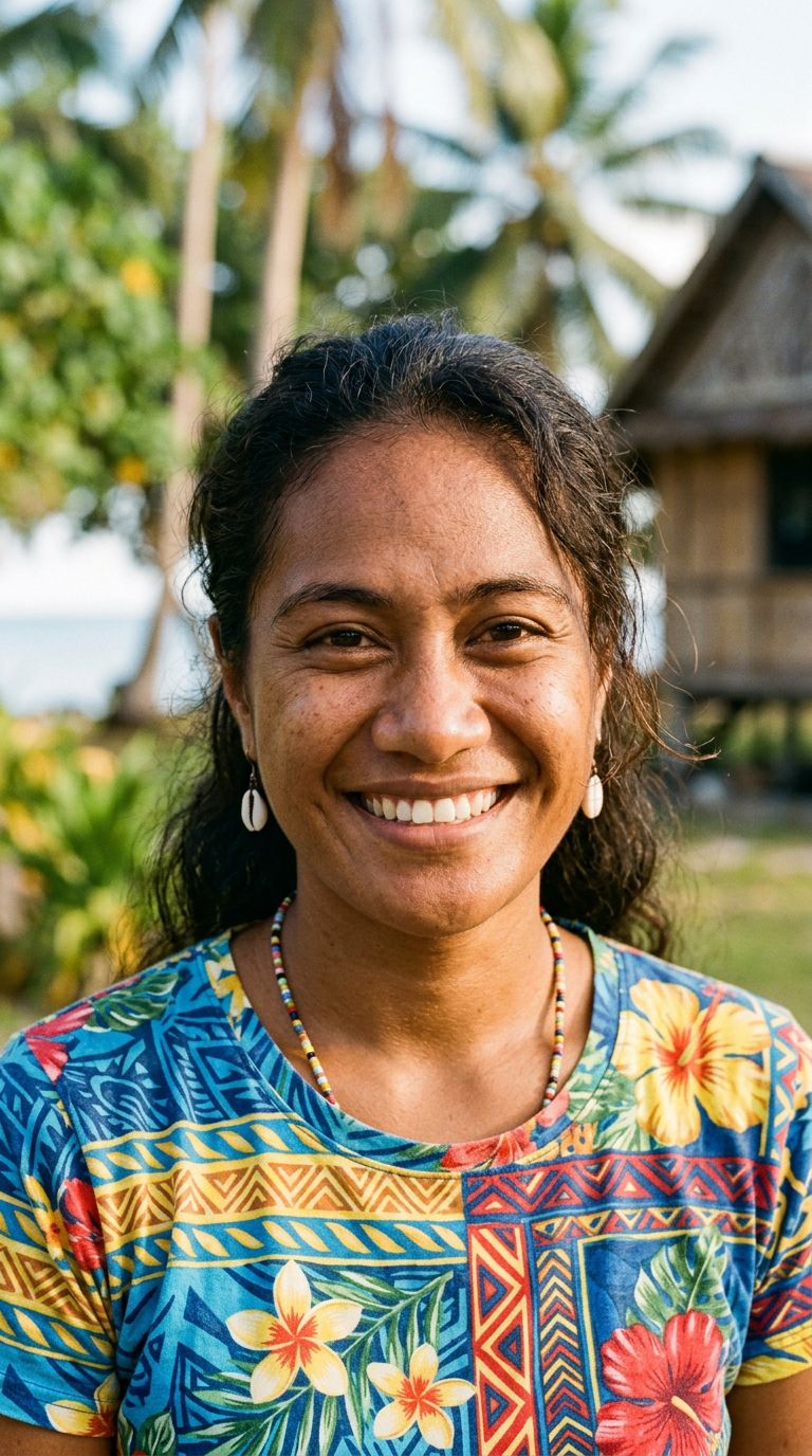 Young woman from Nauru