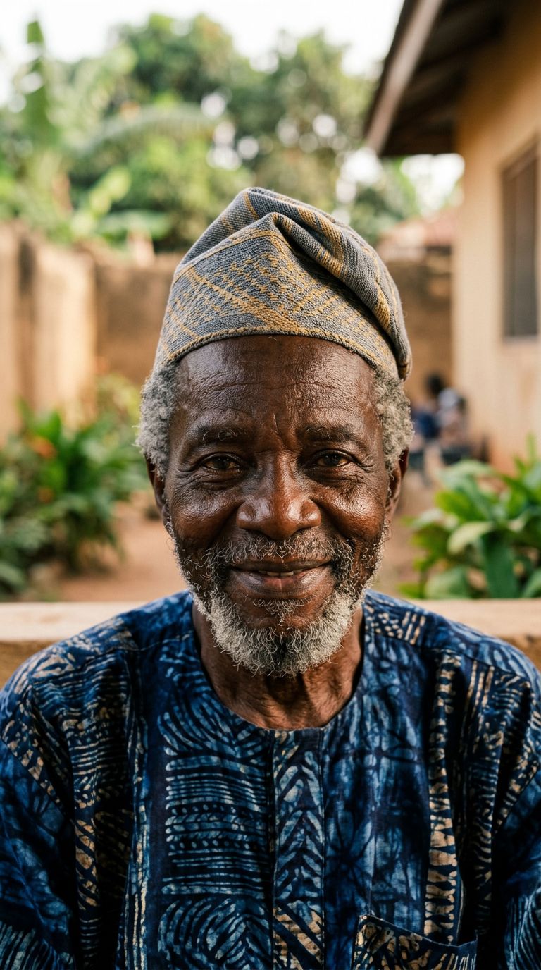 Elderly man from Nigeria