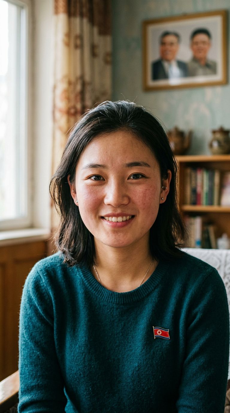 Young woman from North Korea