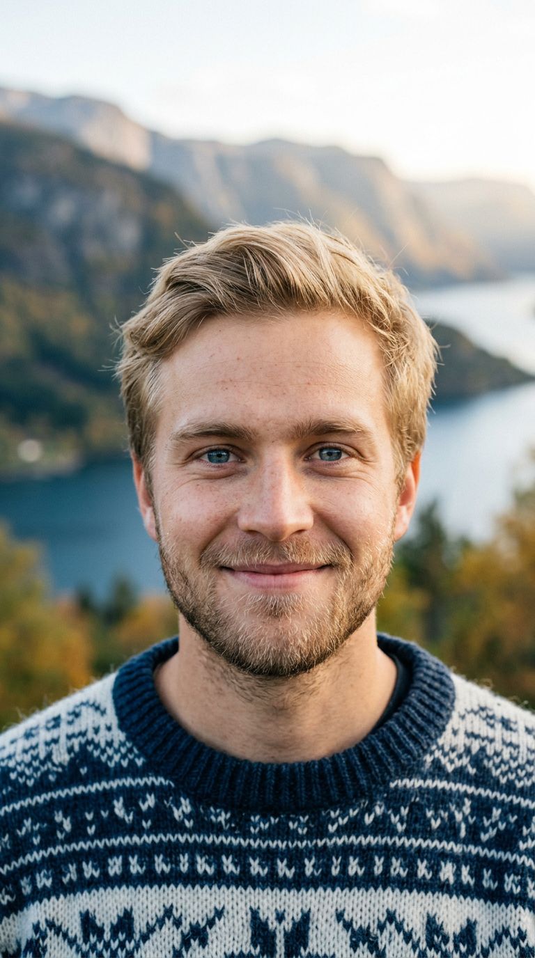 Young man from Norway