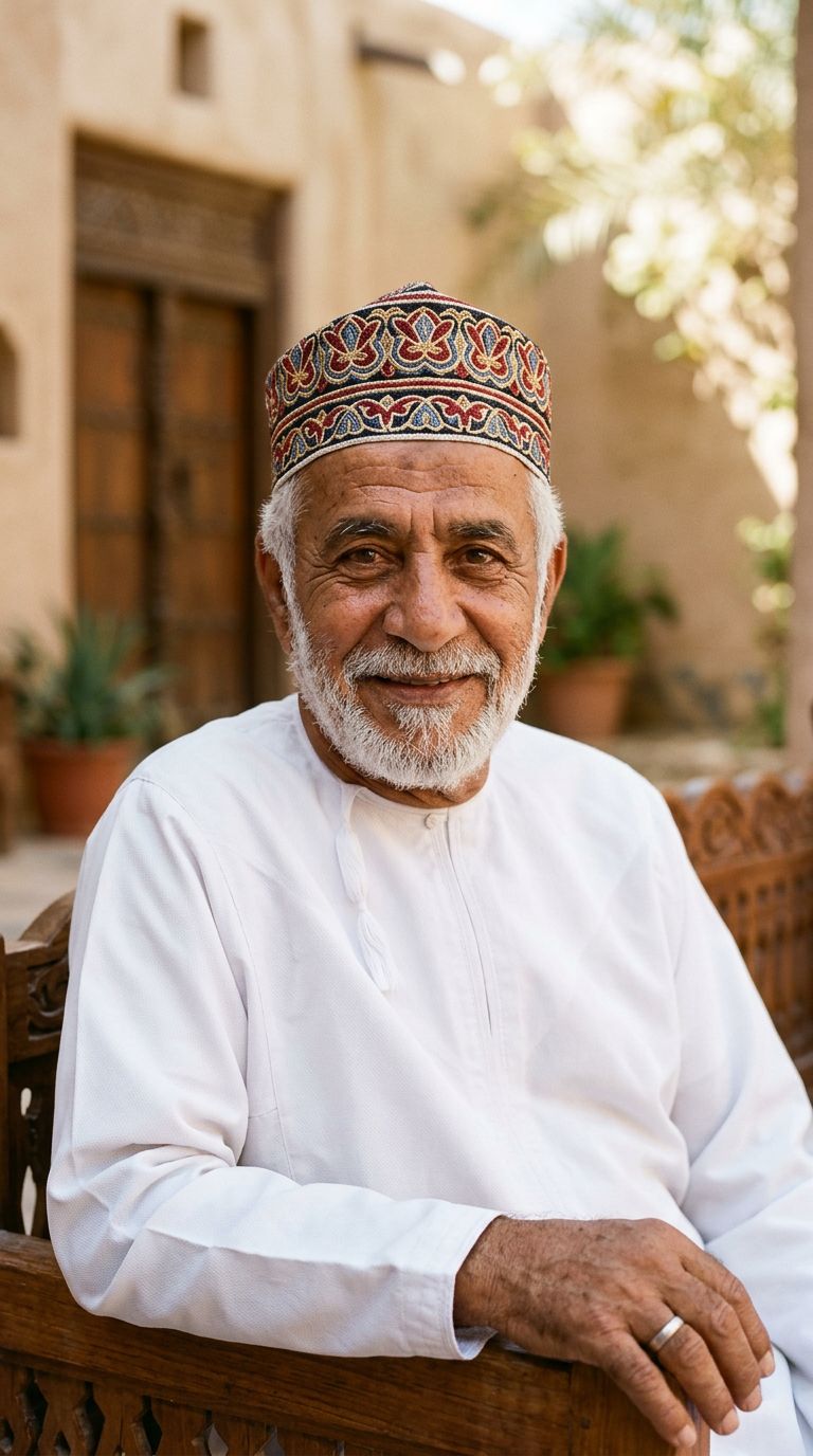 Elderly man from Oman