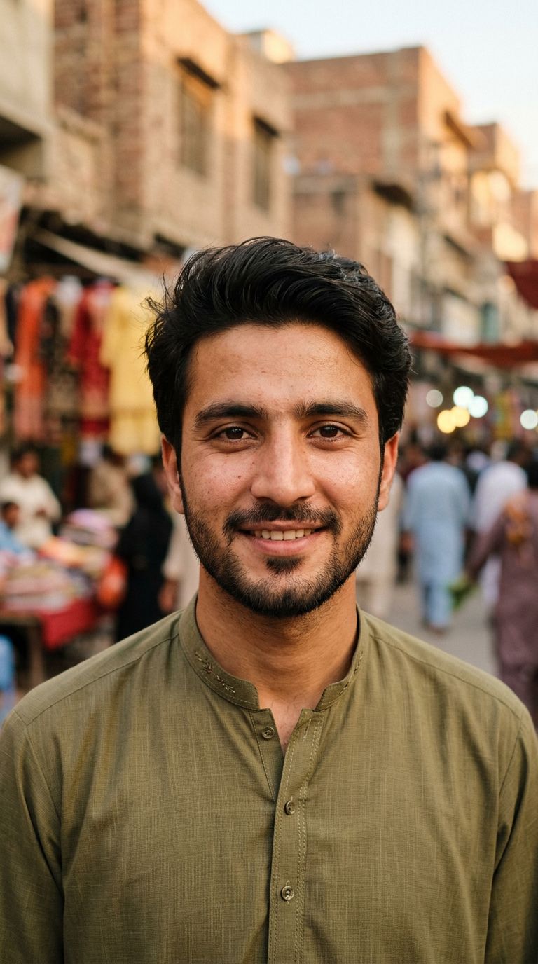 Young man from Pakistan