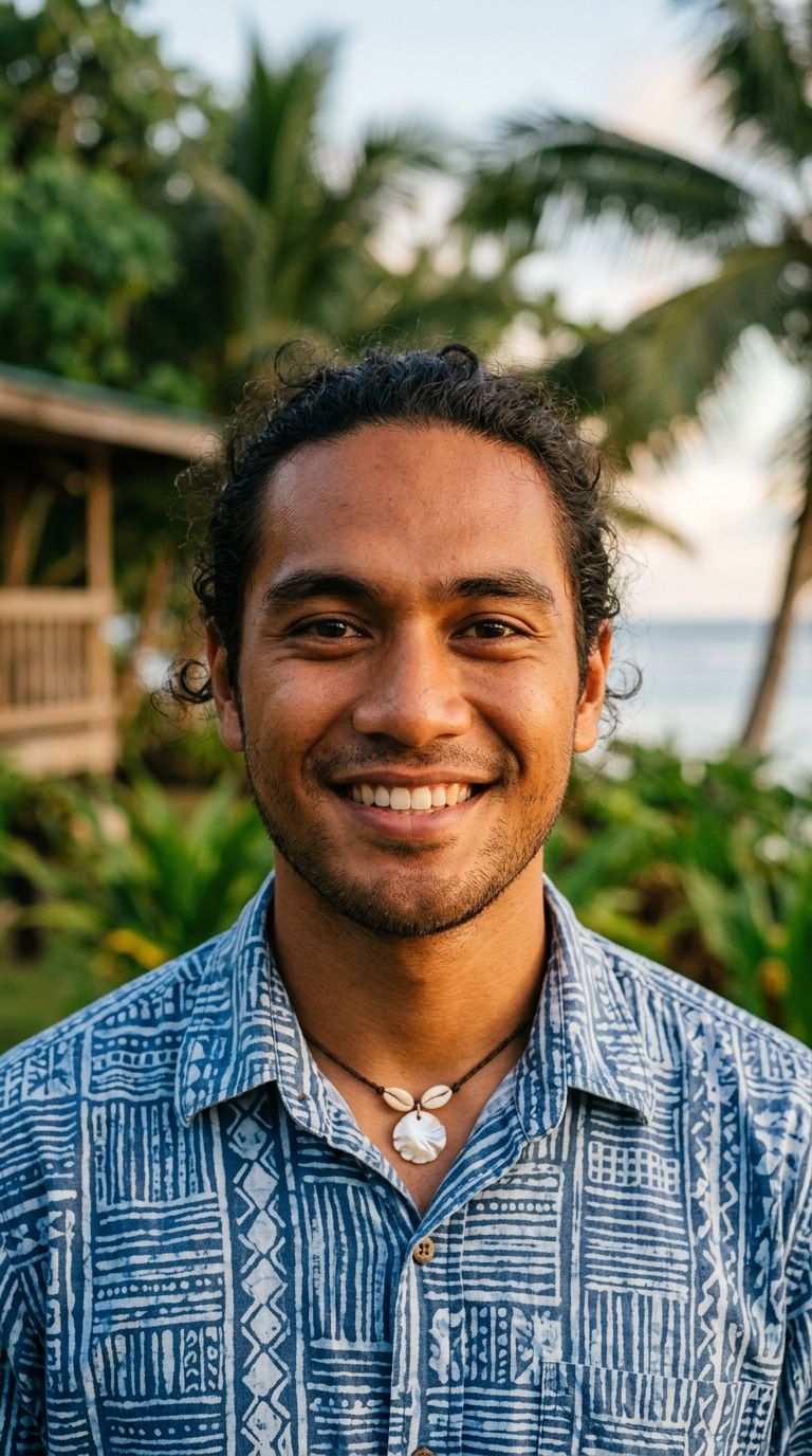 Young man from Palau