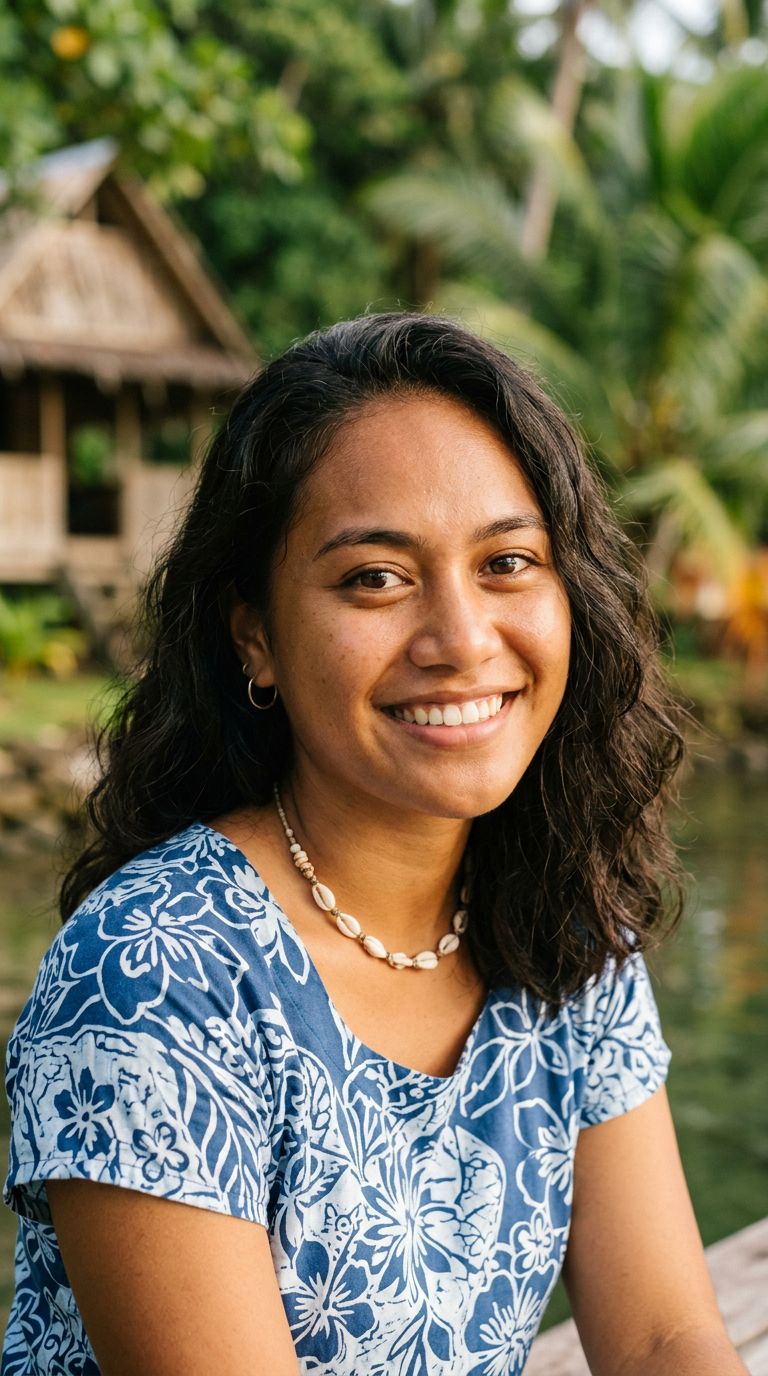 Young woman from Palau