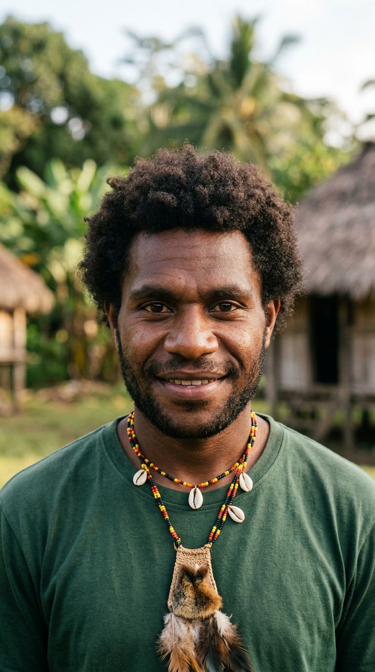 Young man from Papua New Guinea