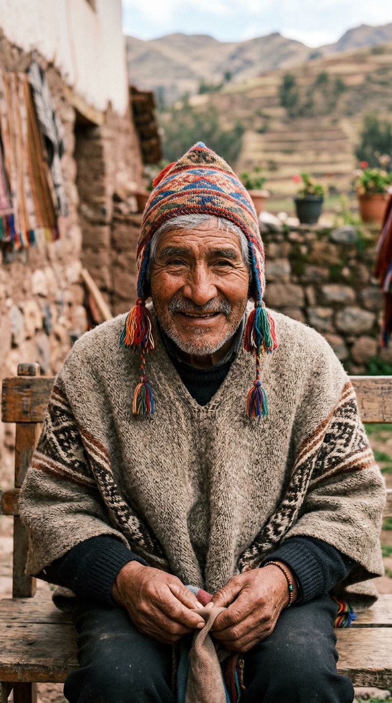 Elderly man from Peru