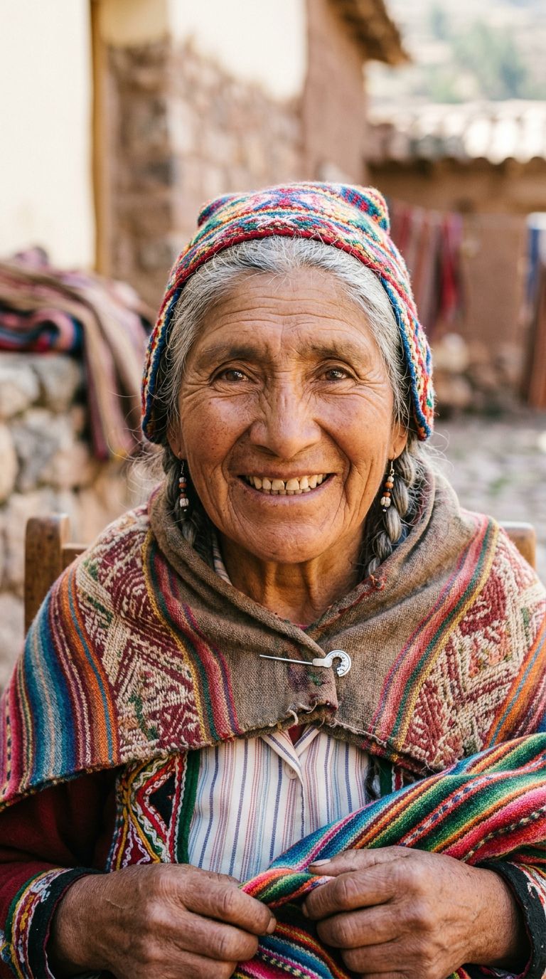Elderly woman from Peru