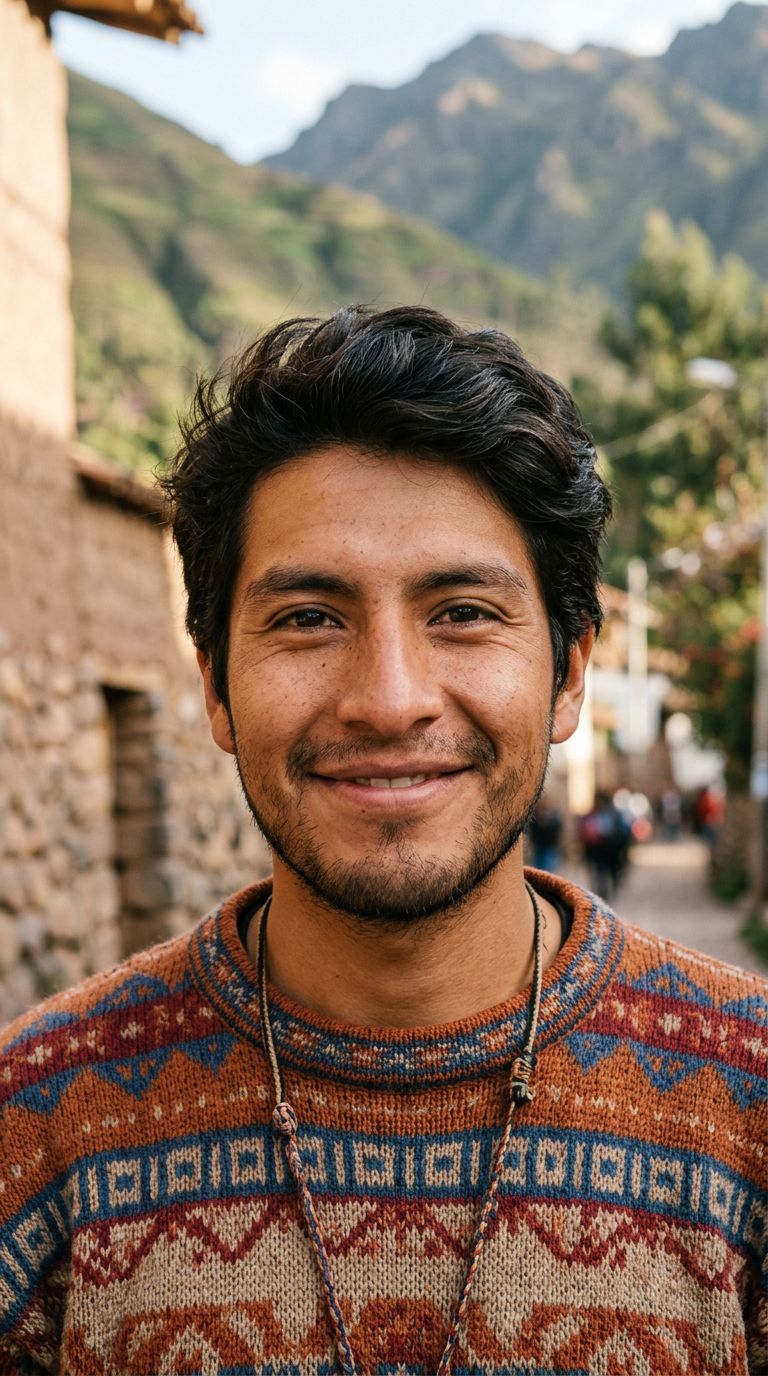 Young man from Peru