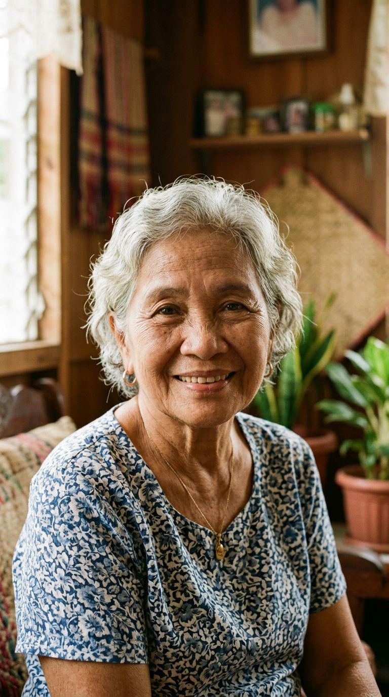Elderly woman from Philippines