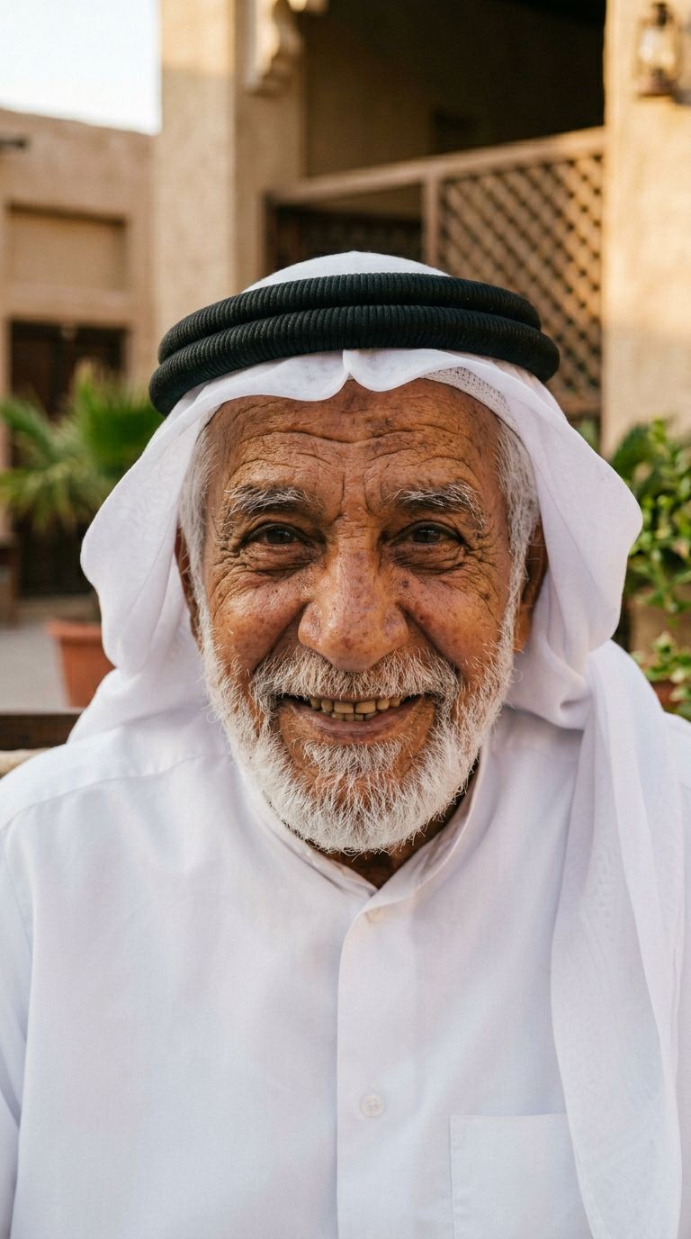 Elderly man from Qatar
