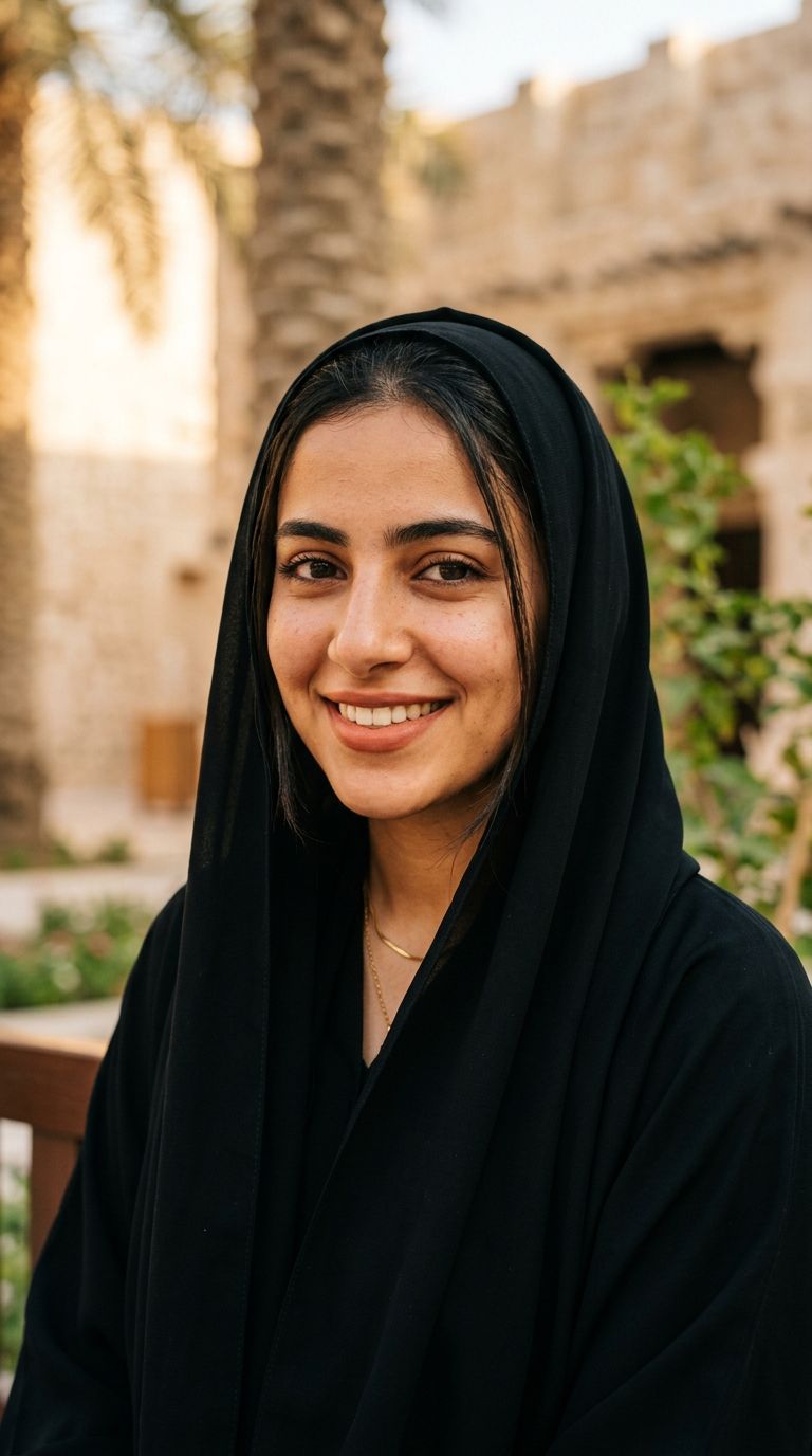 Young woman from Qatar
