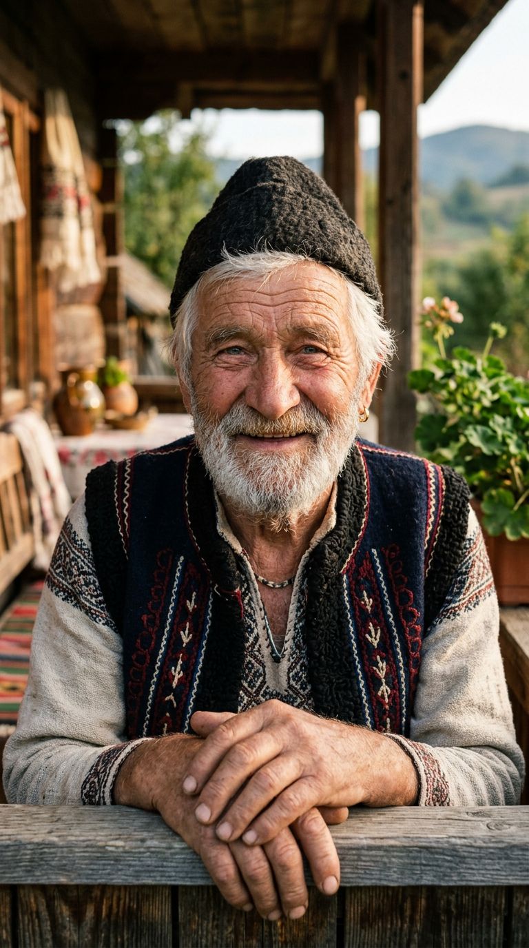 Elderly man from Romania