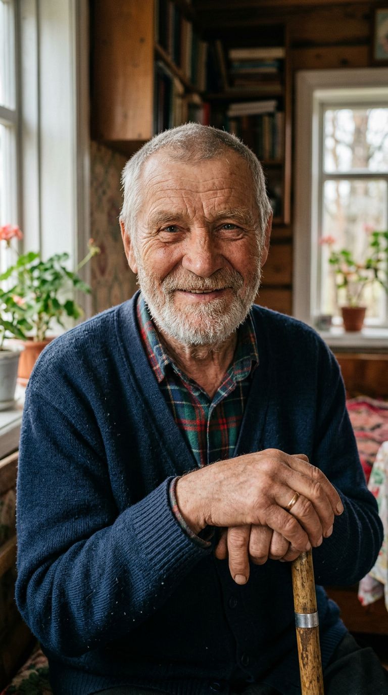 Elderly man from Russia