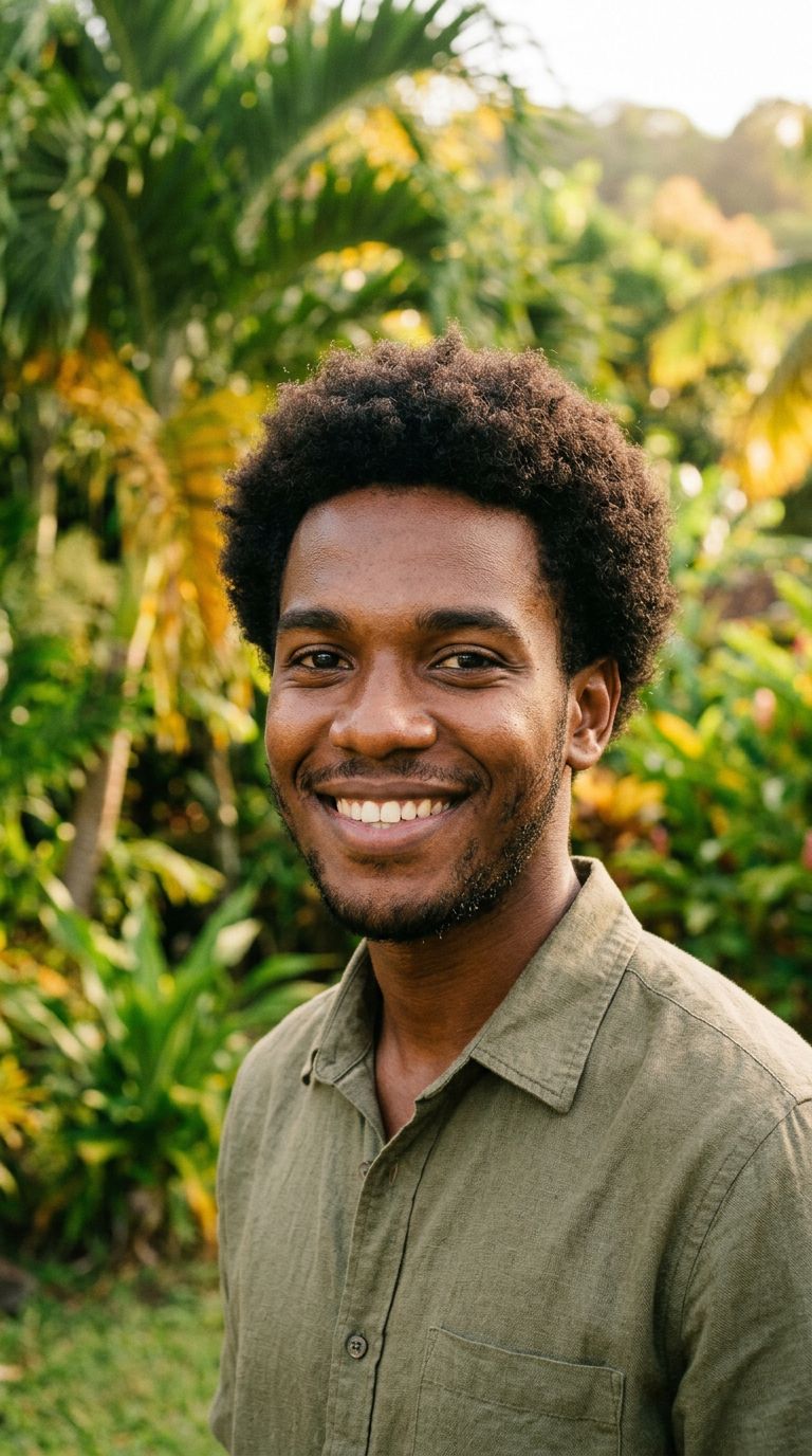 Young man from Saint Lucia